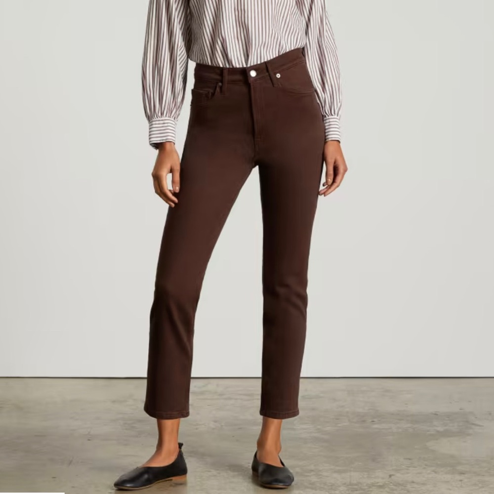 Everlane Women's Ankle Jeans in Dark Brown
